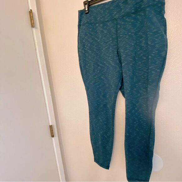 Duluth Trading Co Women teal Green Classic NoGa leggings regular L - Picture 3 of 11